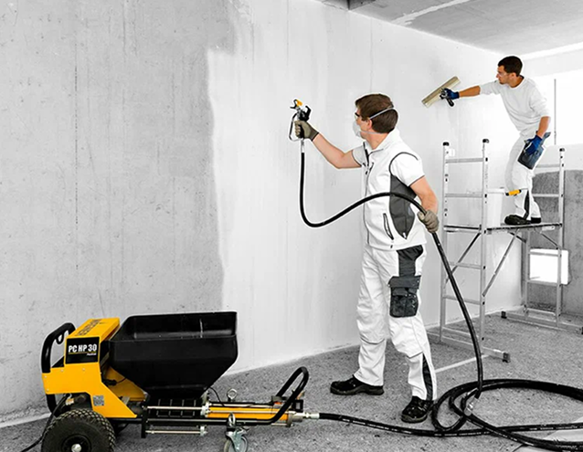 Безвоздушная покраска объекта